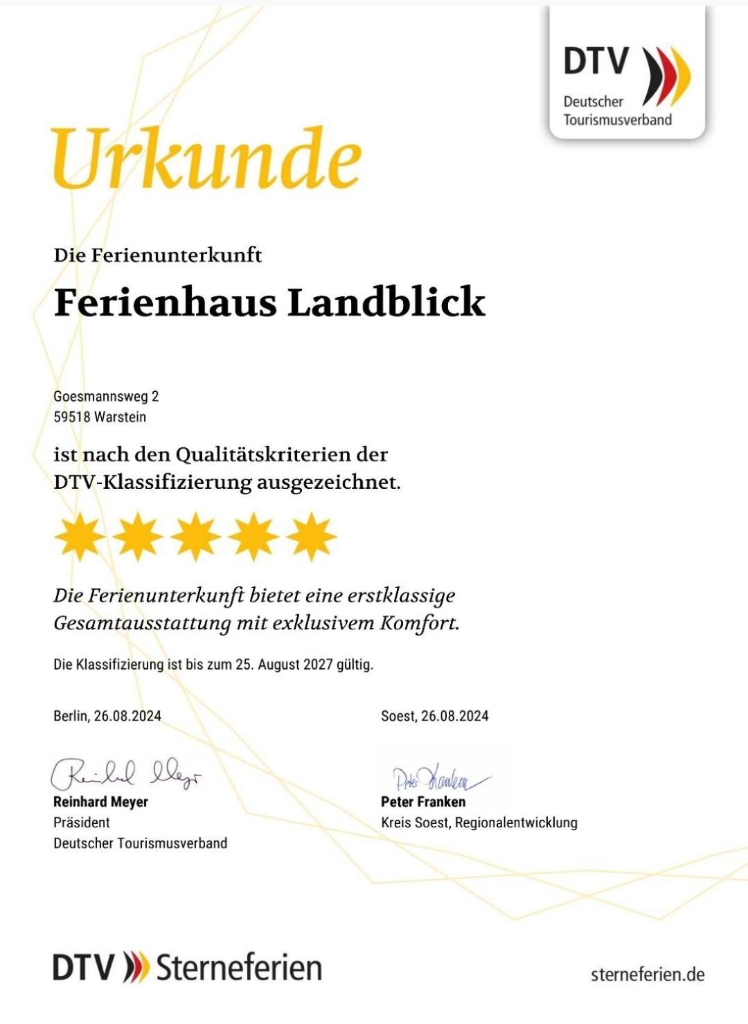 וארסטיין Ferienhaus Landblick מראה חיצוני תמונה